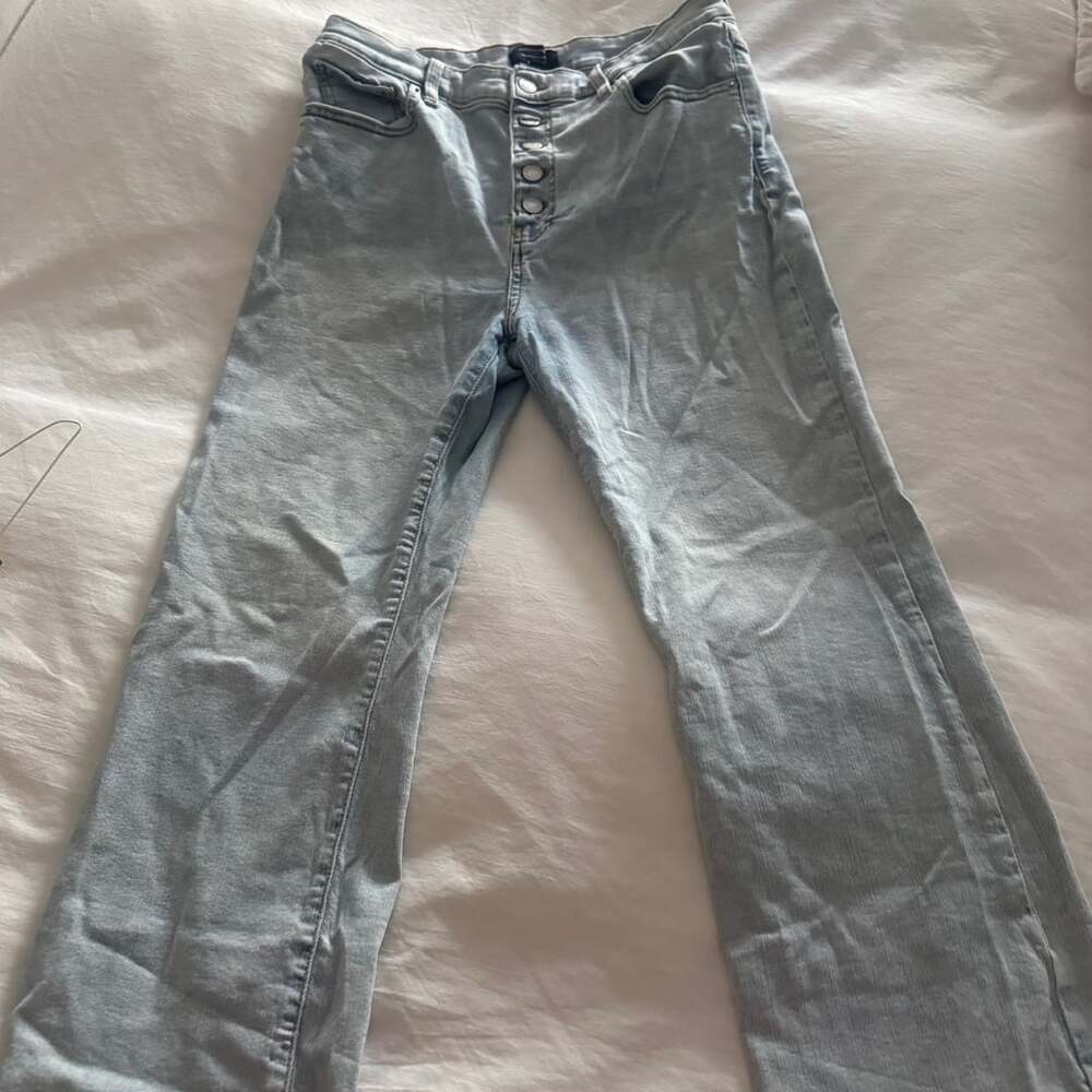 Banana Republic Cropped Bootcut Light Wash Denim Jeans Size 30/10